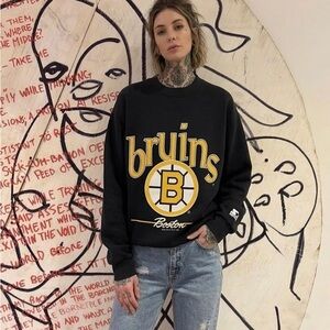Vintage 90s Boston Bruins Woody Sports Crewneck Sweatshirt